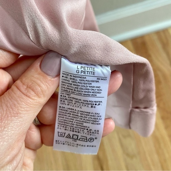 Banana Republic Factory Solid Kimono Style Pink Savannah Clay Open Front Blazer - Picture 6 of 8